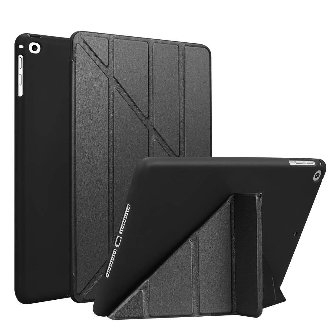 For ipad 2018 2017 case ipad air 2 air 1 5 6 case 9.7 silicone soft back folio stand with auto sleep/wake up pu leather smart cover for ipad air 2 ipad 6th generation protective casing