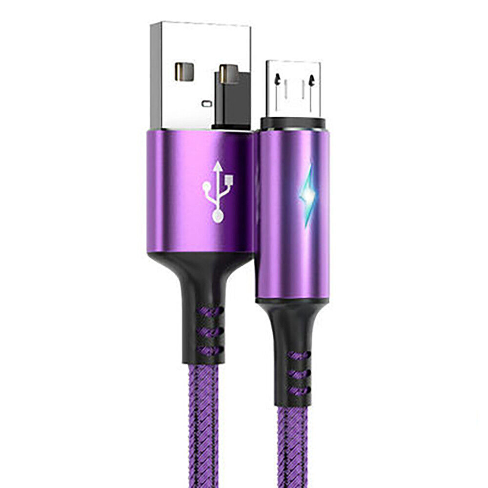 Micro USB Cable 5A LED Fast Charging Data Cord for Android Mobile Phone Accessories Charger Cables