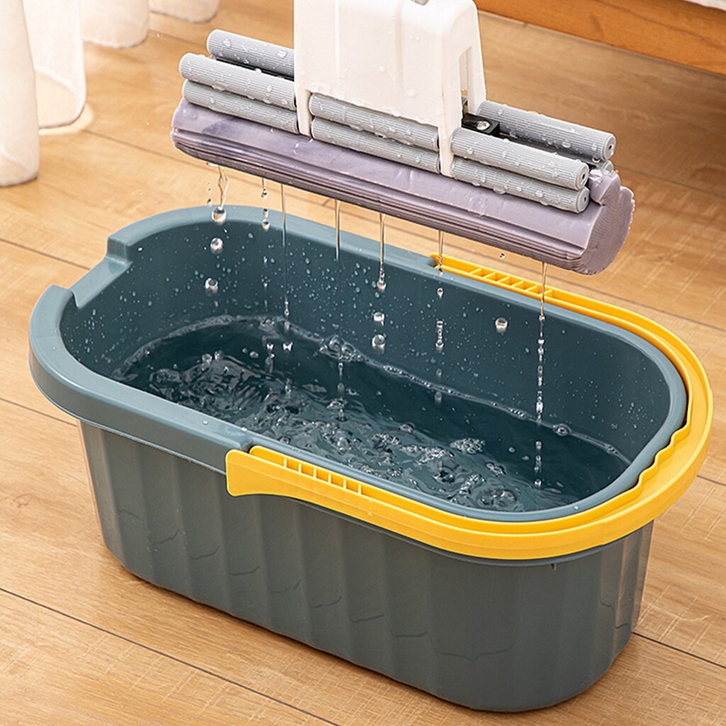 CNMF Household plus long large capacity rectangular plastic mop bucket