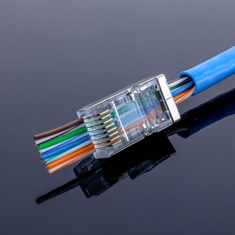 หัวปลั๊กRJ45สำหรับเครือข่ายแลนCat5E Cat6,กล่องใส่บู้ทตัวแปลงสายแลน ...