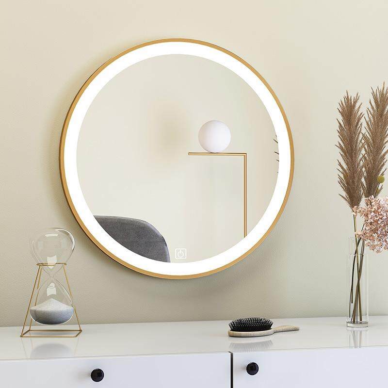 Nordic Makeup Mirror Desktop Led Smart Dressing Table Nordic Makeup Mirror Desktop Led Smart