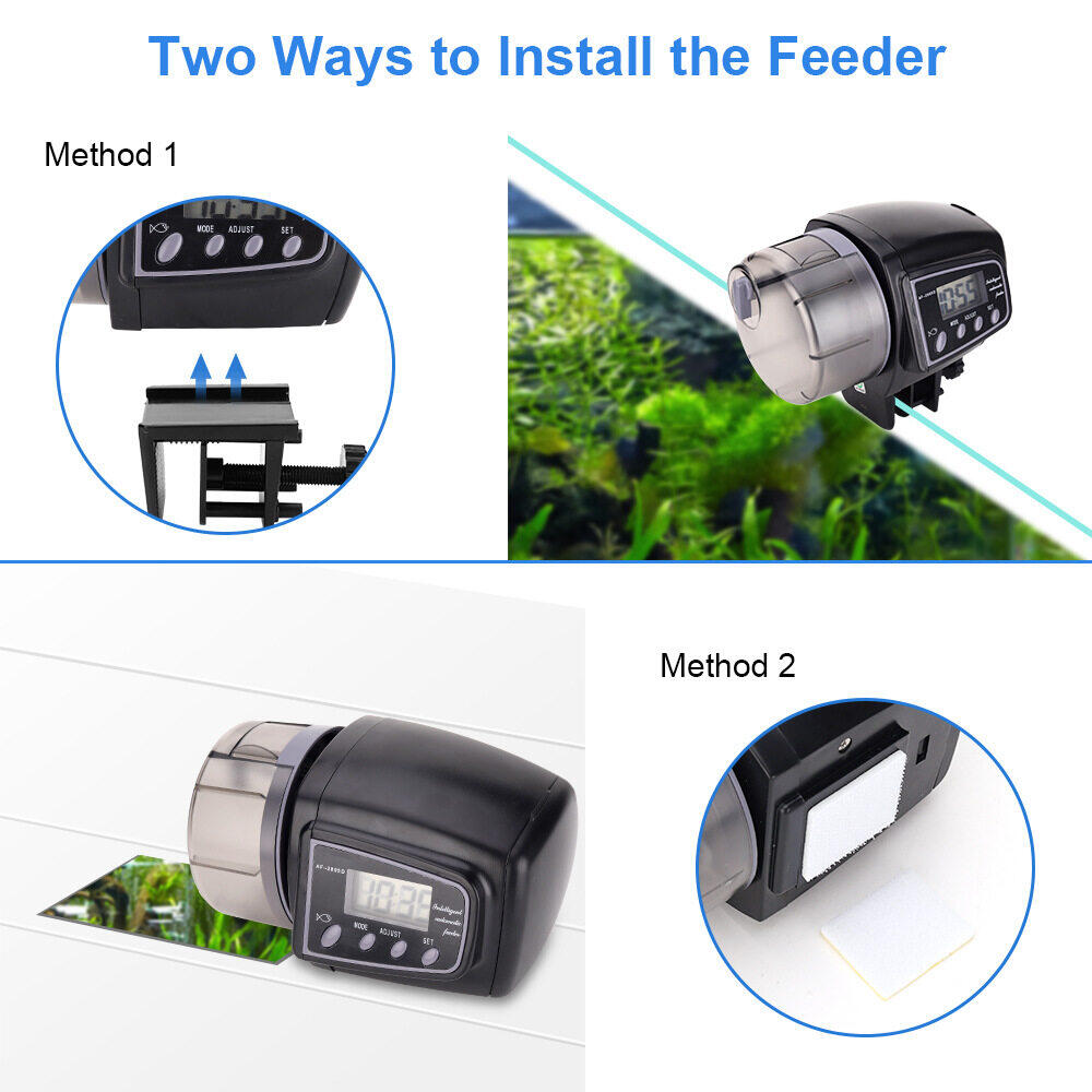 Rusen Aquarium tự động feeders cá ghi thời gian tự động Máy cho cá ăn tự động