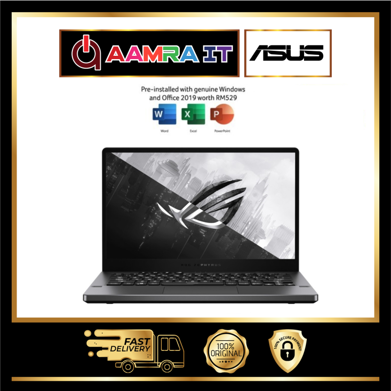 Asus ROG Zephyrus G14 GA401Q-MK2164TS 14 WQHD Gaming Laptop Grey (Ryzen 9 5900HS, 16GB, 1TB SSD, RTX3060 6GB Max-Q) Malaysia