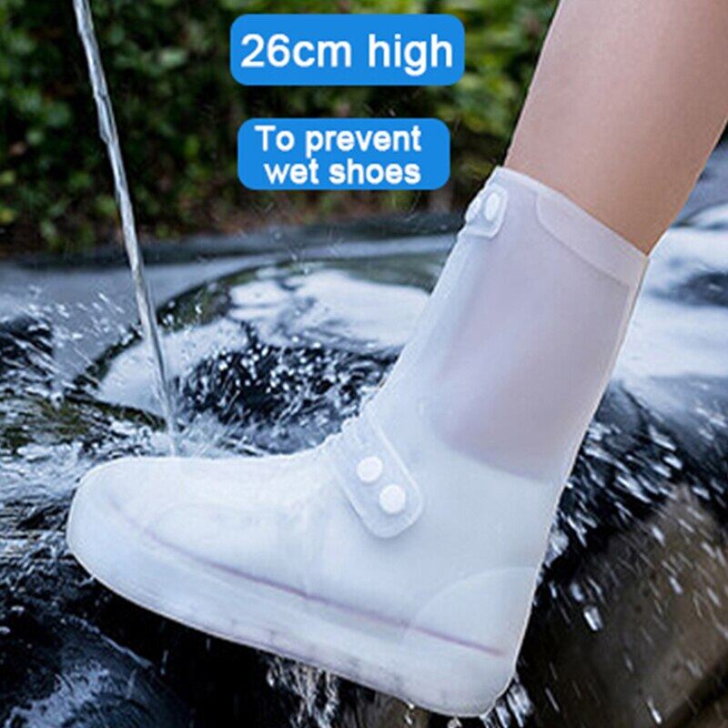 ที่คลุมรองเท้ากันน้ำ Rain ผ้าคลุมรองเท้าบู๊ท Rain-Proof หลอดหนาสวมใส่ด้านล่างซิลิโคนที่ครอบเท้าผู้ใหญ่ฝน