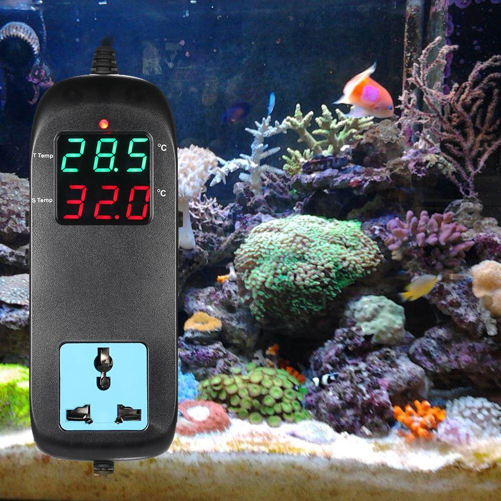 Smart Sensor Electronic Thermostat LED Digital Display Breeding Temperature Controller Thermocouple Thermostat with Socket AC 90V~250V