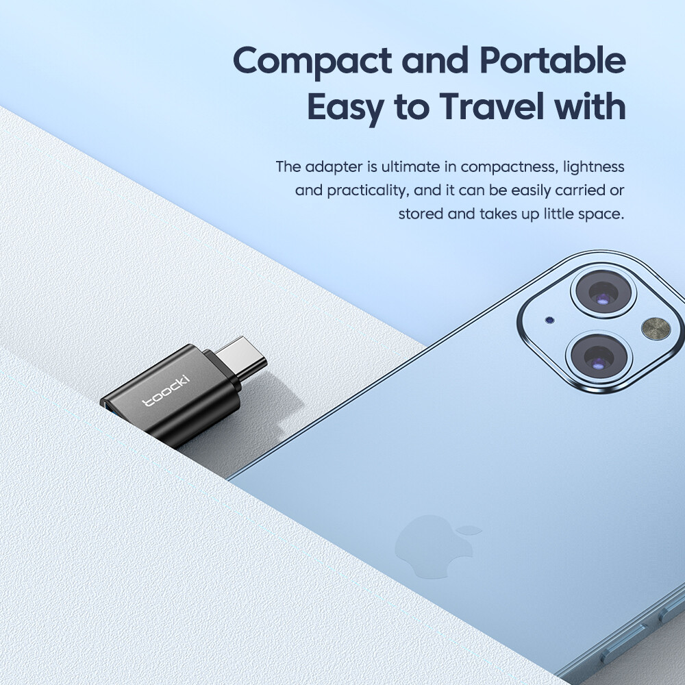 Toocki Bộ Chuyển Đổi OTG Loại C USB3.0 Chuyển Đổi Bộ Chuyển Đổi Đầu Cái Micro USB C Sang Loại C
