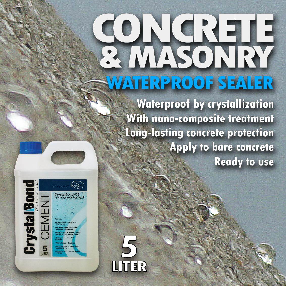 5l Crystalbond C3 Deep Penetrating Concrete Masonry Waterproof Sealer Bathroom Tile Grout