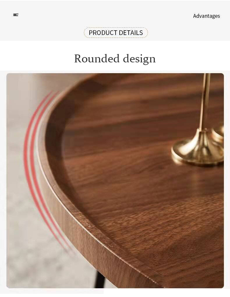 JJT small coffee table sofa side table small living room coffee table coffee table, round table, bedside table, small table simple and modern