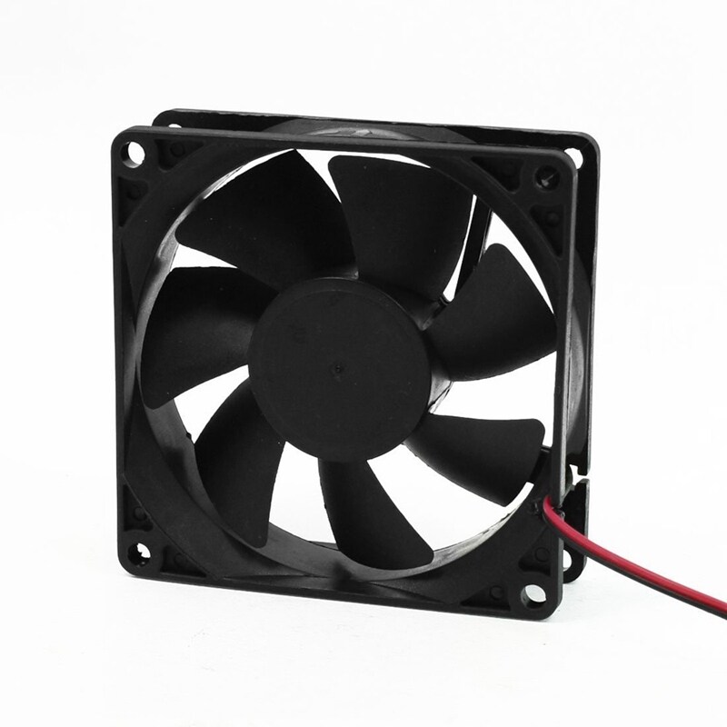 Bảng giá DC 12V Black 80mm Square Plastic Cooling Fan For Computer PC Case Phong Vũ