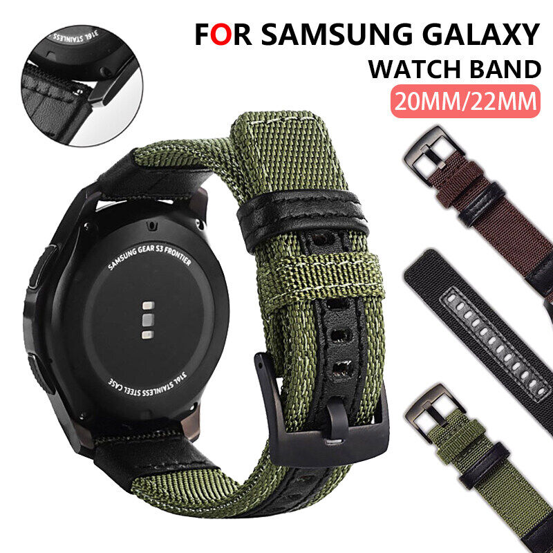 Dây Đeo Nylon 20Mm Dành Cho Đồng Hồ Samsung Gear Sport /Gear S2 Classic/  Galaxy 42Mm/Active 1 2 / Samsung Watch 3 41Mm. Dây Đồng Hồ Nylon 22Mm Cho  Samsung Watch 3,