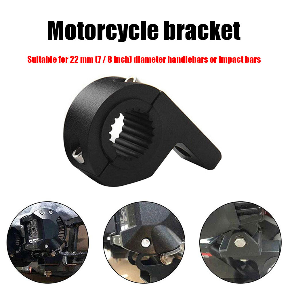 CNC Motorcycle Headlight Brackets Tube Clamps Mount Kit for 22mm Handlerbar