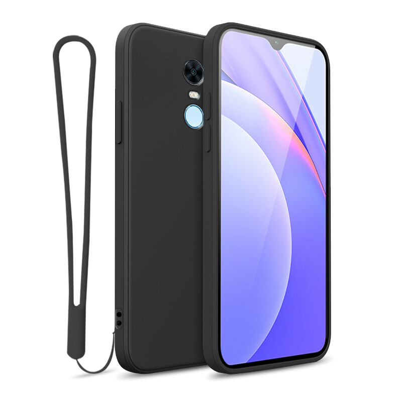 YBD case For Xiaomi Redmi 5 Plus Accurate camera hole protection Casing ,Thin Soft Liquid Silicone Cover Candy Color Cases with free phone Lanyard
