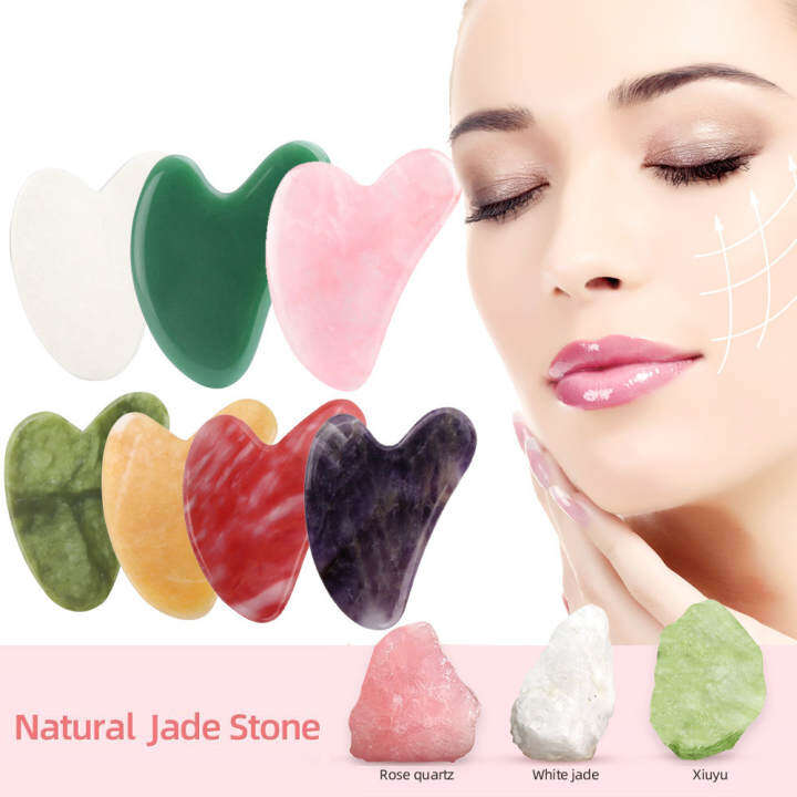 Hot Sale 100 Natural Rose Quartz Jade Roller Guasha Face Slimming