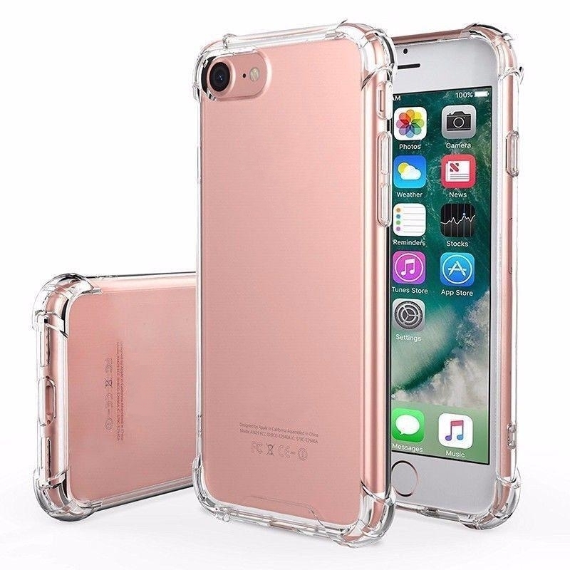 Compatible with iPhone XS MAX XR Crystal Clear Shockproof Cover Transparent Soft TPU Cases compatible with Apple 7 8 Plus X 6 6S