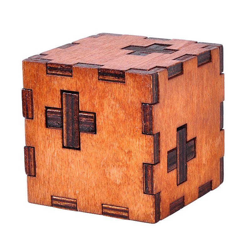 Wooden Intelligence Toy Chinese Brain Teaser Game 3D IQ Puzzle for Kids ...