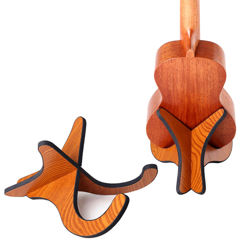 Giá Đứng Đàn Ghi Ta Di Động, Giá Đỡ Đàn Ukulele Bằng Gỗ Có Thể Gập Lại Dọc
