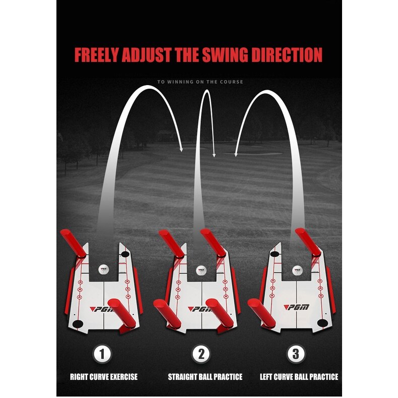 PGM Multifunction Golf Putting Swing Posture Corrector Mirror for Beginner Golf Wood Rion Wedge Putter Practice Adjust Direction