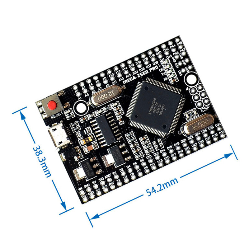 1 cái thông minh Điện tử bảng mạch phát triển MEGA2560 Pro nhúng CH340G/ ATmega2560-16AU USB cho Arduino bảng mạch phát triển với nam kim tương thích MEGA2560