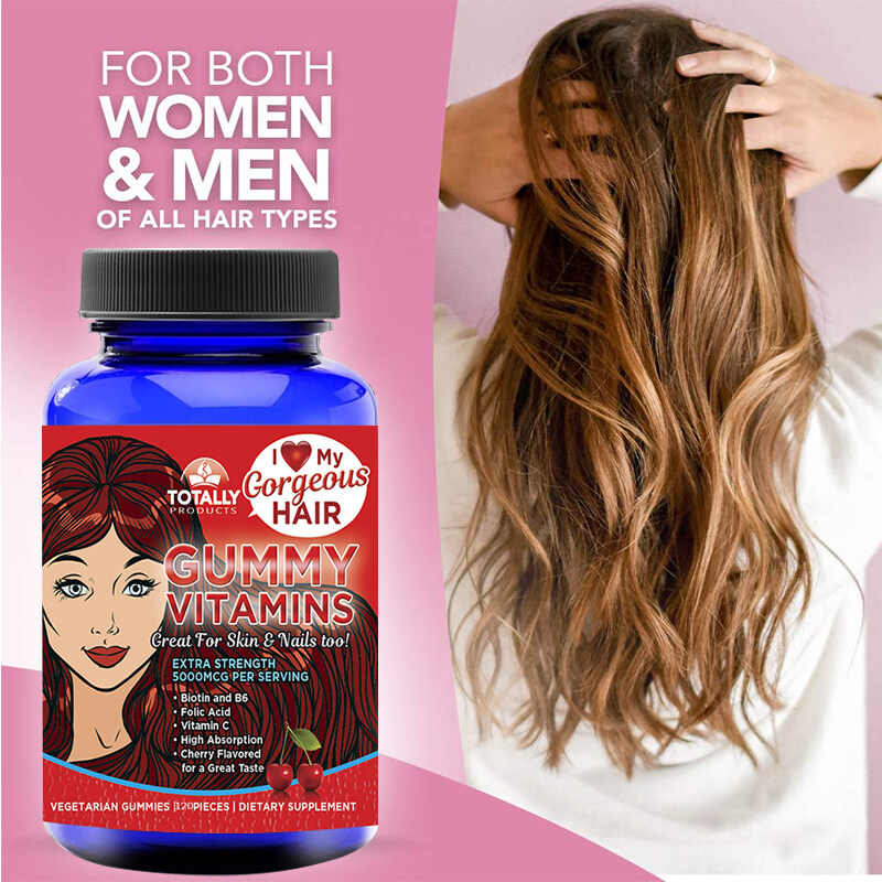 Hair Growth Vitamins W Biotin DHT Blocker Saw Palmetto Loss Supplement |  Lazada