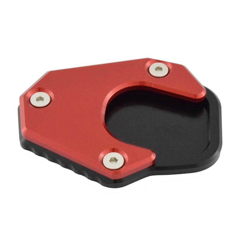 Red waase Motorcycle Kickstand Foot Side Stand Extension Pad Support Plate For Kawasaki Z800 Z1000 Z1000SX ER4N ER4F ER6N ER6F Ninja 400R 650 650R 1000 ZX-6R ZX-10R