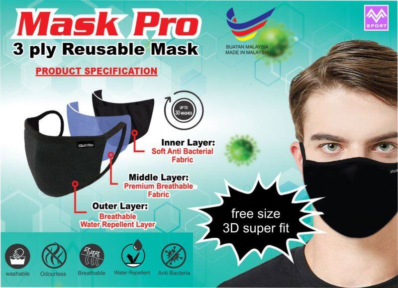 MASK PRO 3 ply Reusable Mask