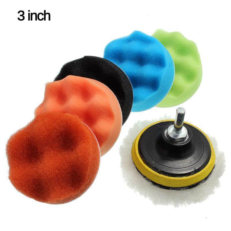 7 Chiếc Trong Bộ 3sponge Đánh Bóng Tẩy Lông Đệm Phồng Đệm Bộ Hợp Chất-Đánh Bóng-Xe Ô Tô Tự Động Đầu Khoan