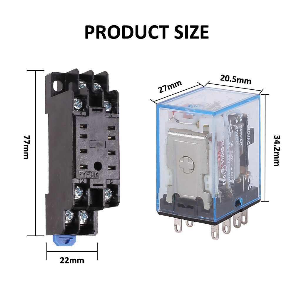 大人気新作 G8ND-2S DC12Vリレー 8ピン （2PCS リレー HF46F 12-HS1 12V Controls&Indicators