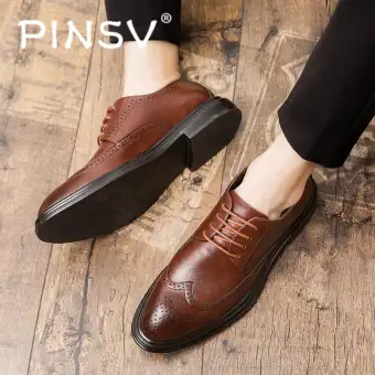 lazada leather shoes