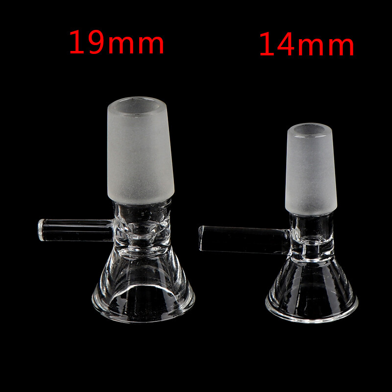 Refreshing Laboratory Glassware Borosilicate Handle Funnel Type Bowl Chemistry 14mm/19mm