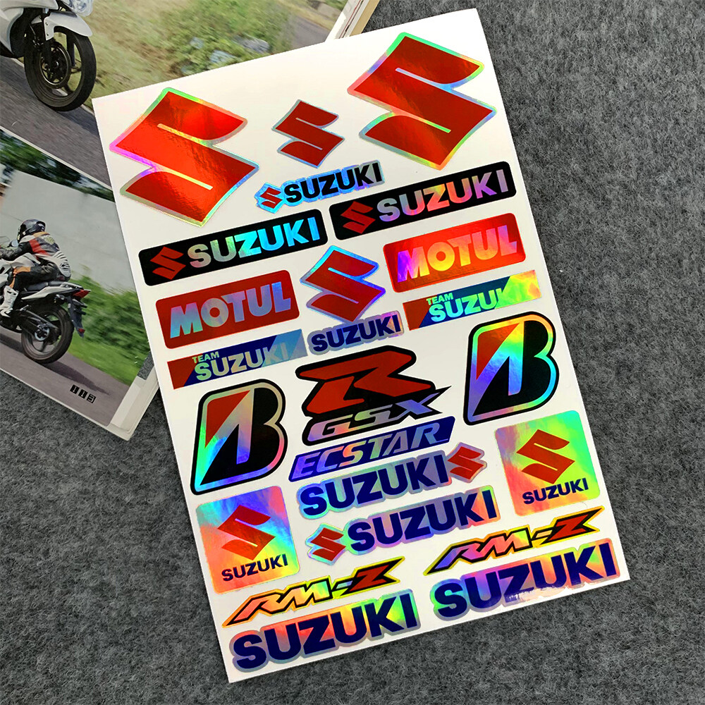 For Suzuki Motorcycle Reflective Stickers Hayabusa Gixxer SF 250 GSX-R150 GSX S150 GSX-R1000 GSX-S1000 Body Decoration Accessories Decals