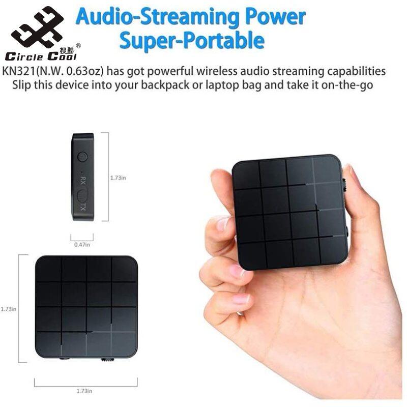 Circle Cool Kn321 2in1 Bluetooth 5.0 Receiver Transmitter Usb Tv Computer Car Adapter