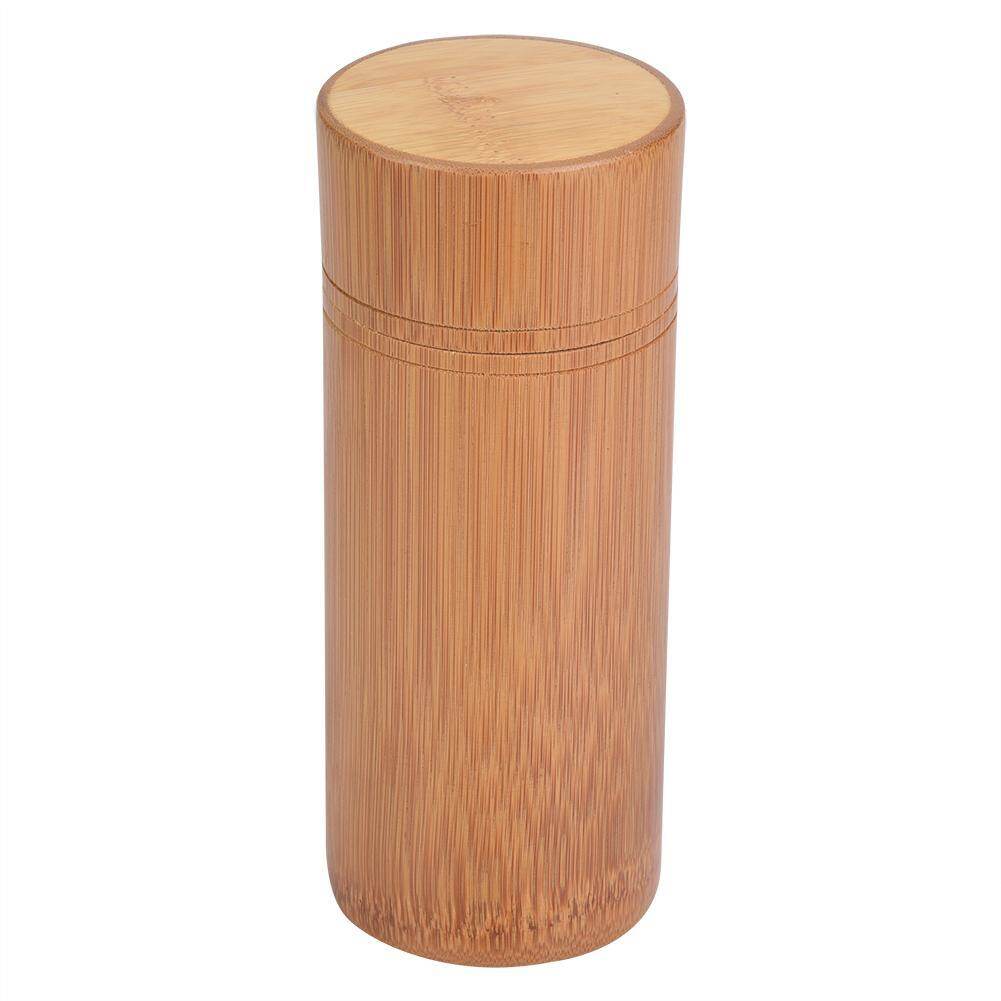 Portable Bamboo Tea Jar Storage Holder Container Box
