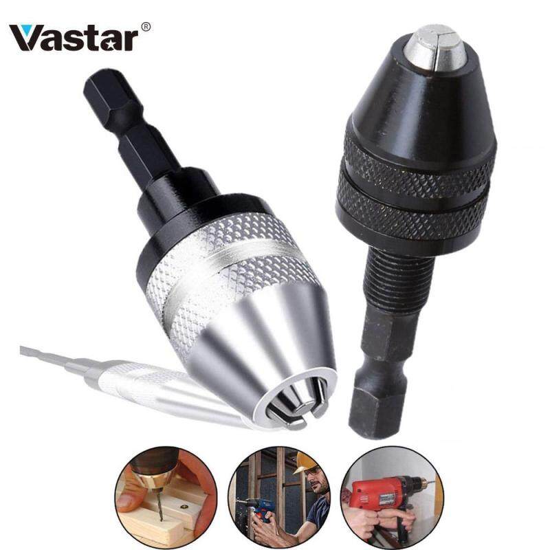 Vastar Keyless Drill Chuck 0.3-3.6mm Conversion Tool 1/4 Hex Shank Quick Change Adapter Chuck for Electric Drill