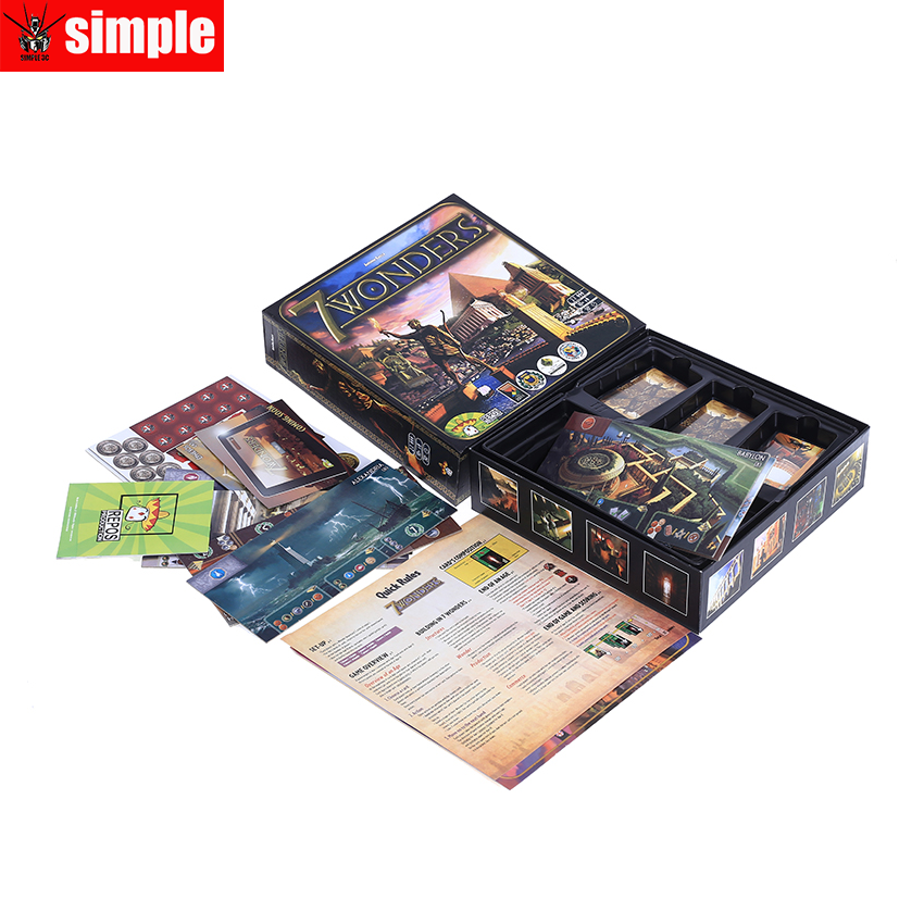 7 Wonders Board Game English Version Game Party Duel Wonders