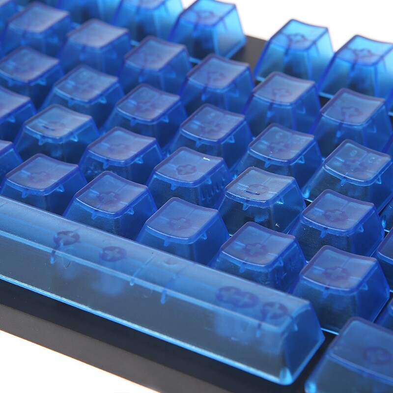 blank transparent keycaps