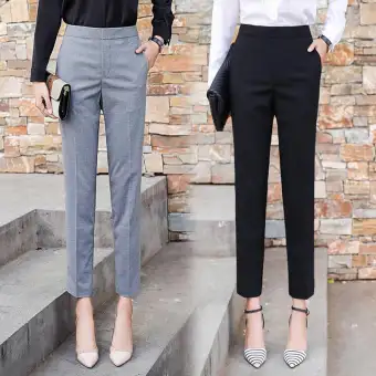 high waisted suit pants