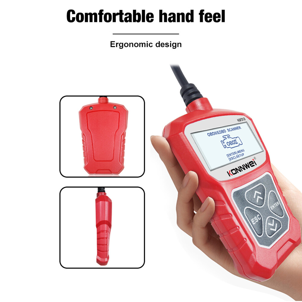 Máy Quét Ô Tô Đa Năng KONNWEI KW310, Đầu Đọc Mã Ô Tô Chuyên Nghiệp, Thùng Xe Công Cụ Quét Chẩn Đoán