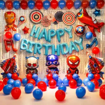 Captain America Superman Children S Theme Boys Birthday Party