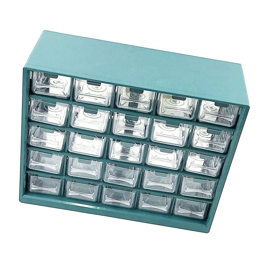 Hộp Phụ Kiện Ngăn Kéo 25 Ngăn Hộp Linh Kiện Phân Loại Các Bộ Phận Gắn Tường Giá Lưu Trữ Ngăn Kho Loại Ngăn Kéo