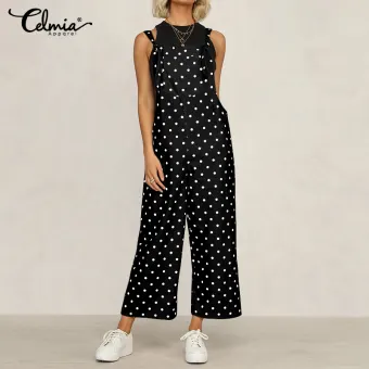 polka dot dungarees