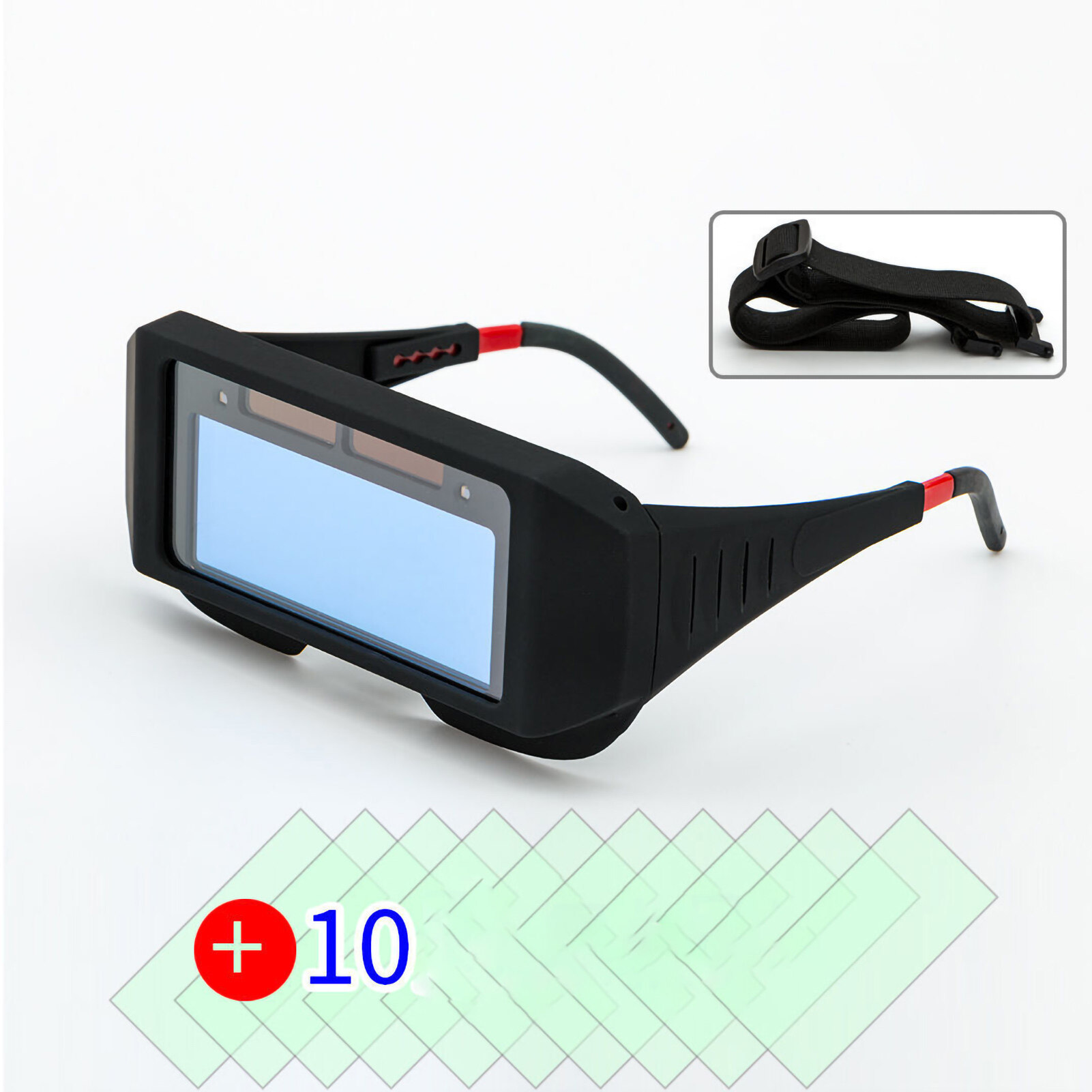 Welder Glasses Automatic Dimming Ergonomic Clear Visual Field Welding Protective Goggle