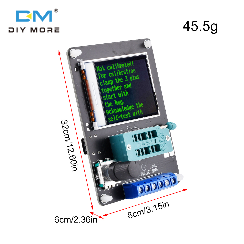 diymore Kháng Cảm Điện Dung Meter GM328A Transistor Tester ESR Meter Điện Dung Meter Transistor Tester