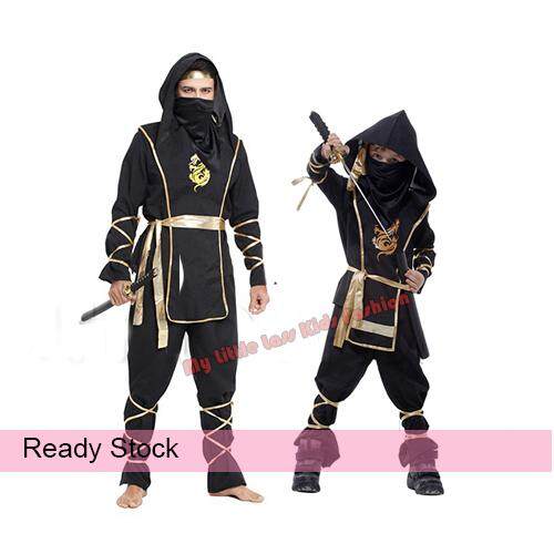 Kid/Adult Warrior Ninjas Ninja Assassin Suit Halloween Costume (4-8 years) toys for boys