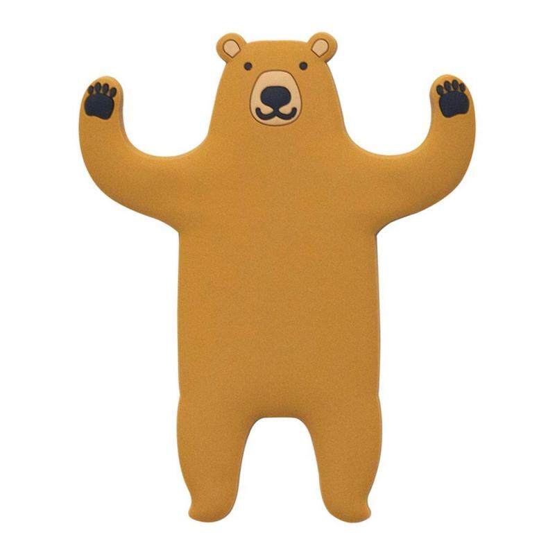 WOND Fun Cartoon Bear hook door back wall Cute decor Seamless Key hanger Soft