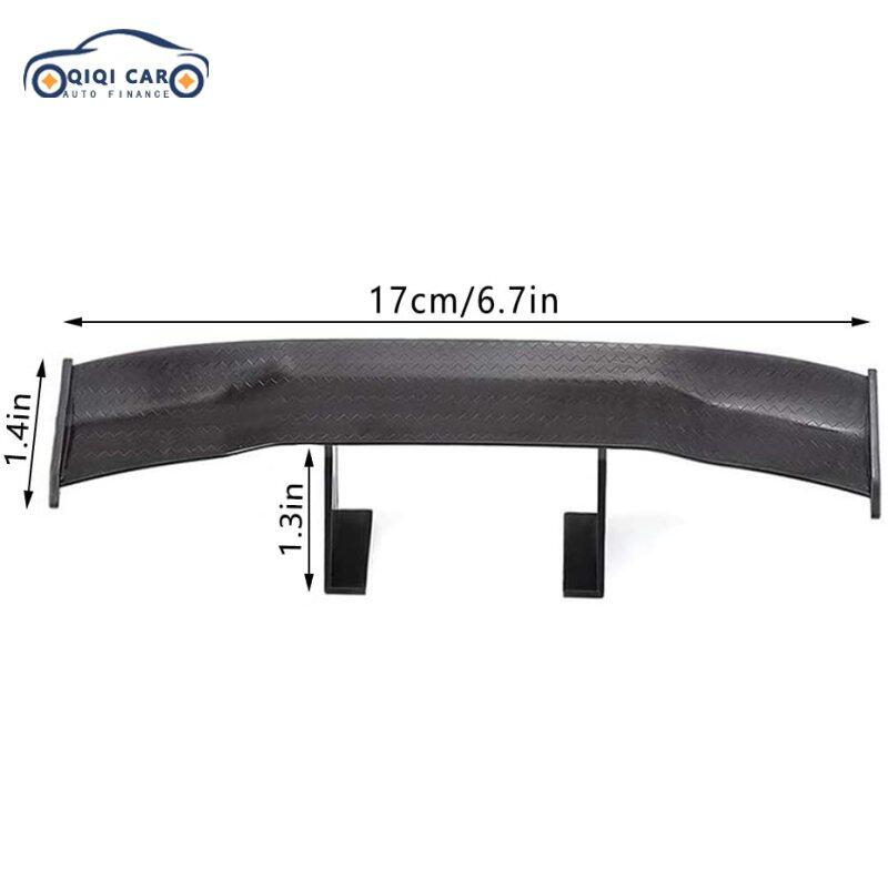 QIQI Car Tiny Tail Wing Black ABS Mini Rear Wing Spoiler Universal Car Refitting Tool