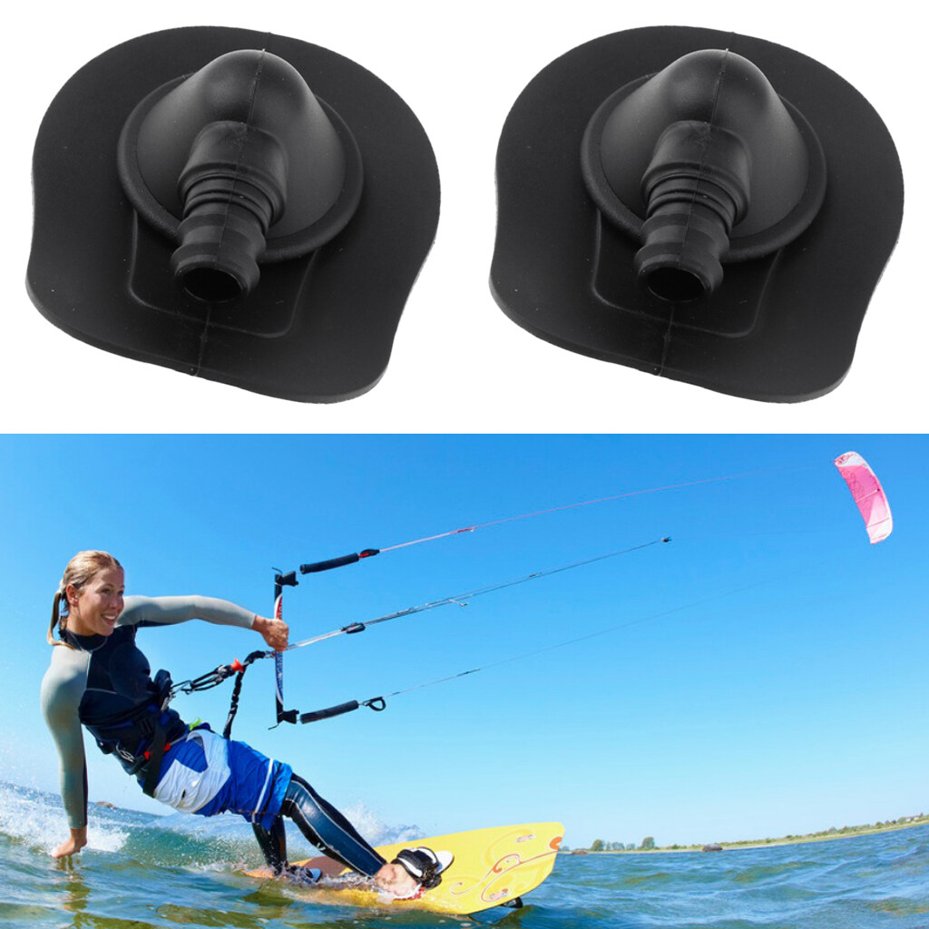 Flameer 2 Pack Kitesurfing ว่าวไคท์บอร์ดกระเพาะปัสสาวะซ่อม One ลิ้นปิดเปิดเครื่องสูบชุดสีดำ