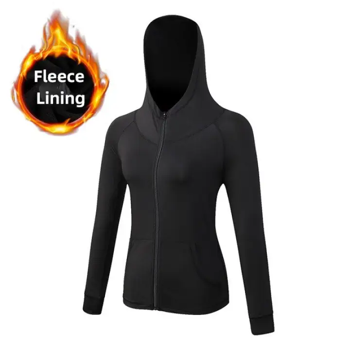 running zip up hoodie