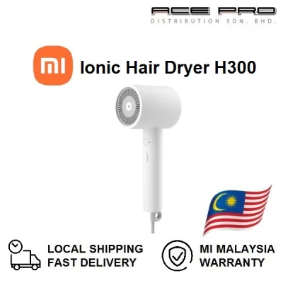 [Xiaomi Malaysia 1 Year] Mi Ionic Hair Dryer H300 | Negative Ion Quick-Drying Portable Hair Dryer Anion 57℃ Smart Temper