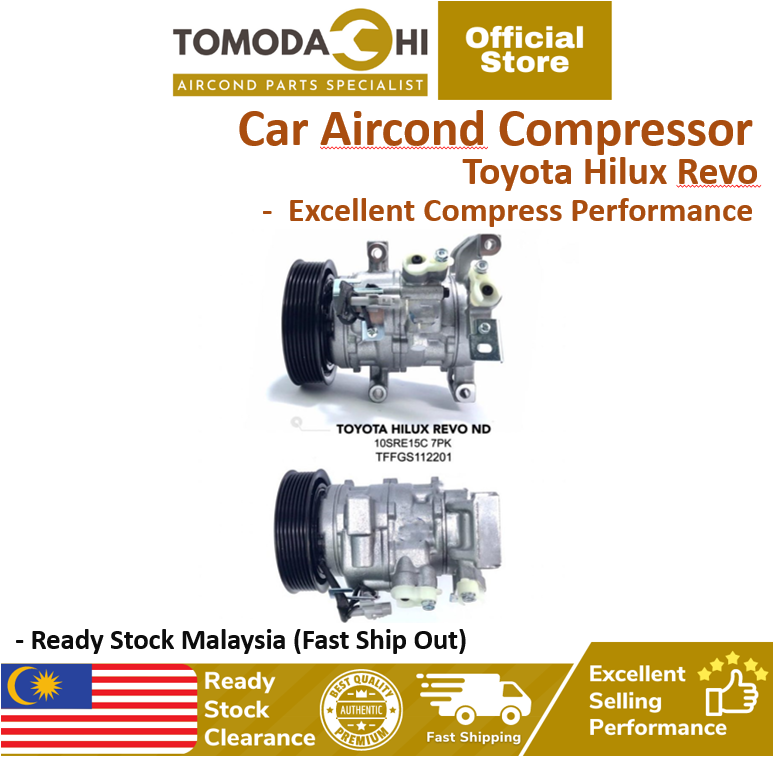 Tomodachi Car Aircond Compressor Aircon Toyota Hilux Vigo Revo Hiace New Unit Kompressor Baru