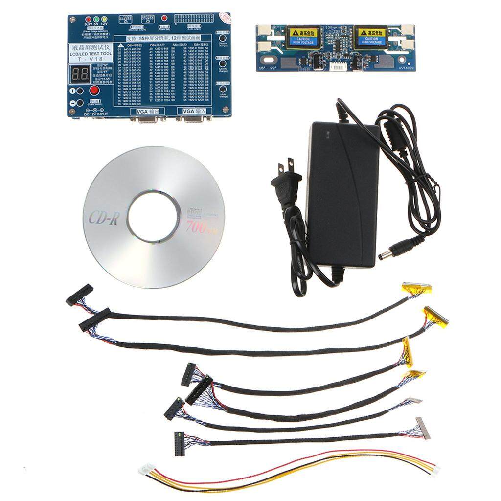 TV Laptop/LCD/LED Alat Uji Panel Penguji Dukungan 7-84 Inch LVDS 6 Layar Line